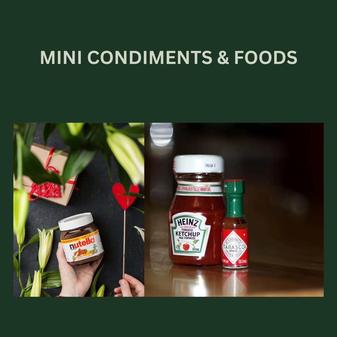 Mini Sizes Condiments & Foods
