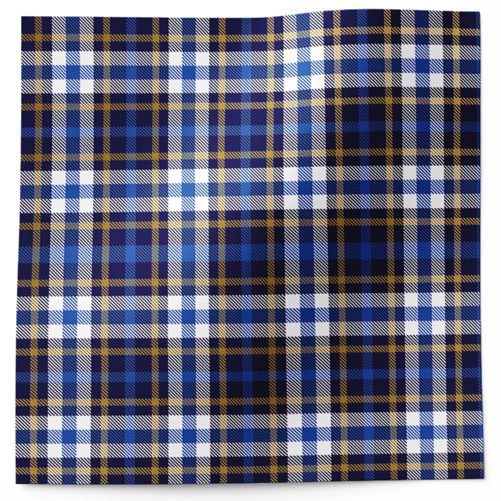 Blue Plaid Design Tissue Paper - Made in ITALY