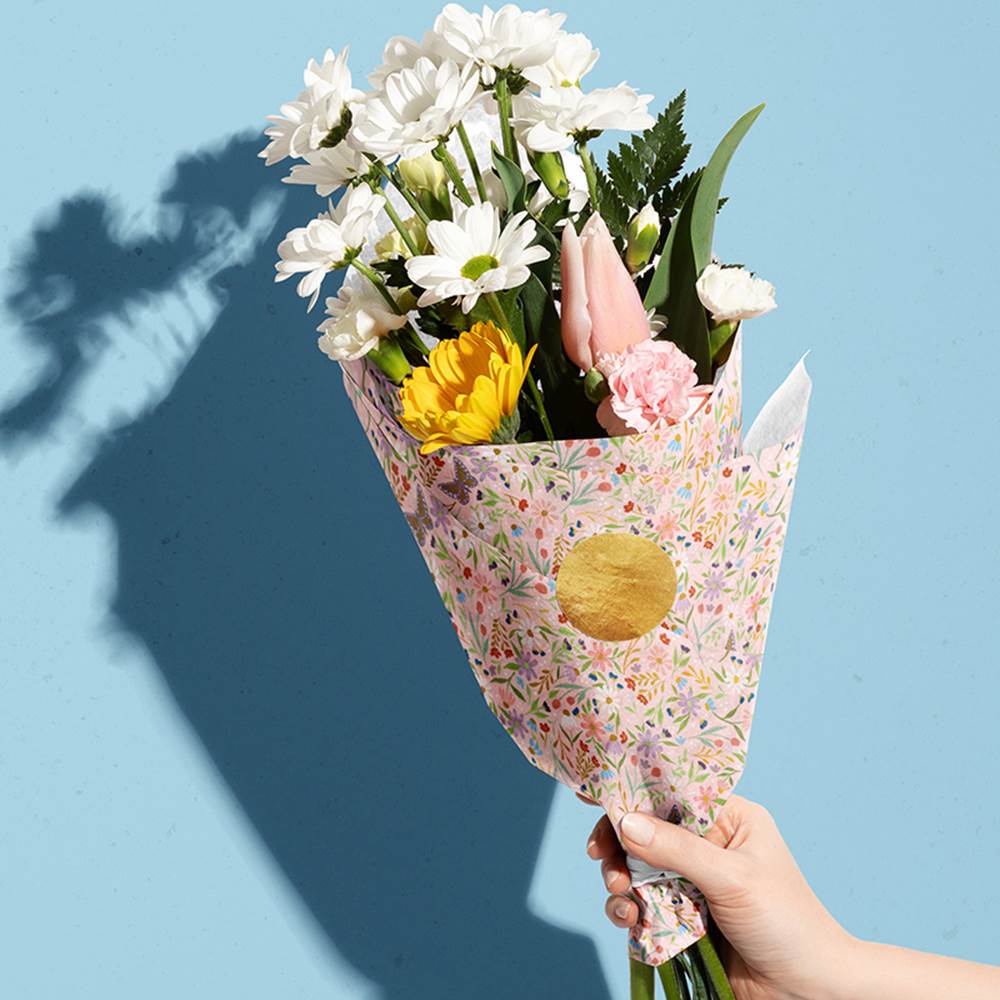 Delicate Flower Design Tissue Paper - Made in ITALY