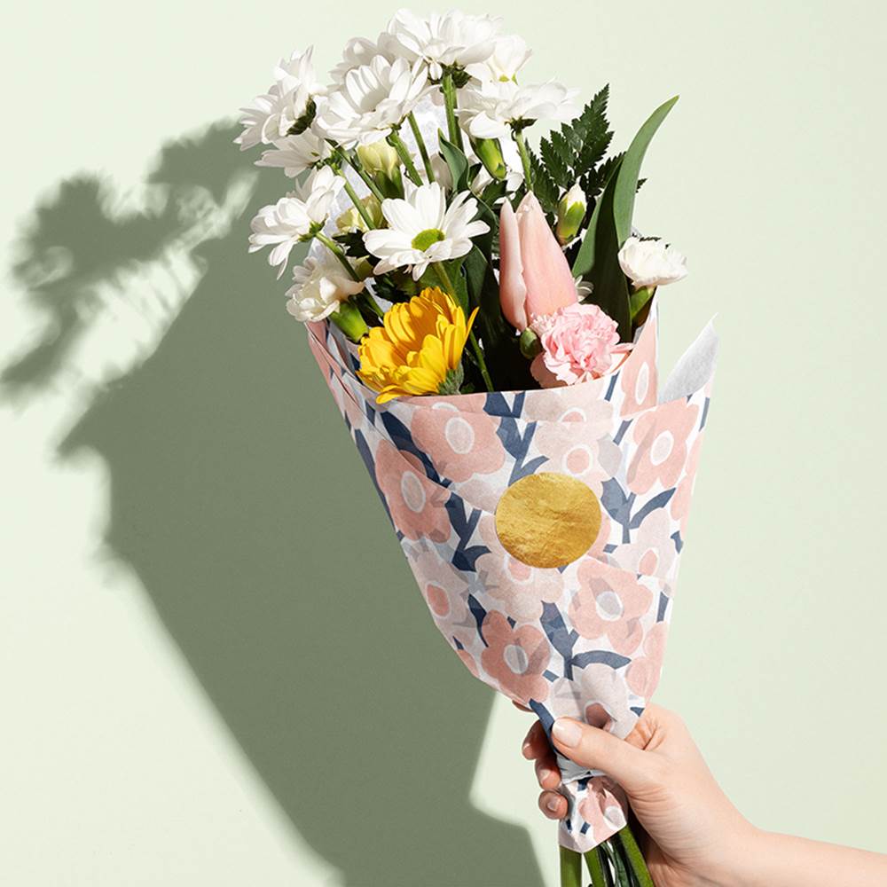Elegant Flower Design Tissue Paper - Made in ITALY