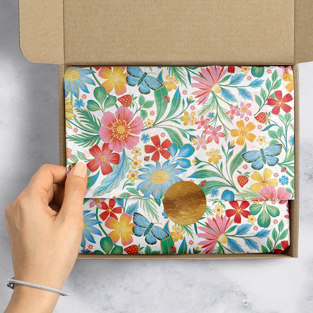 Wildflowers Design Tissue Paper - Made in ITALY