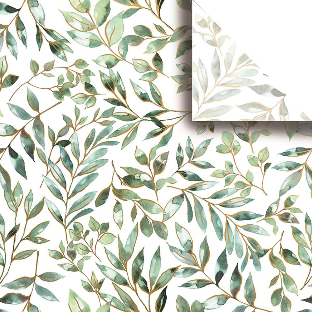 Elegant Leaves Design Tissue Paper - Made in ITALY