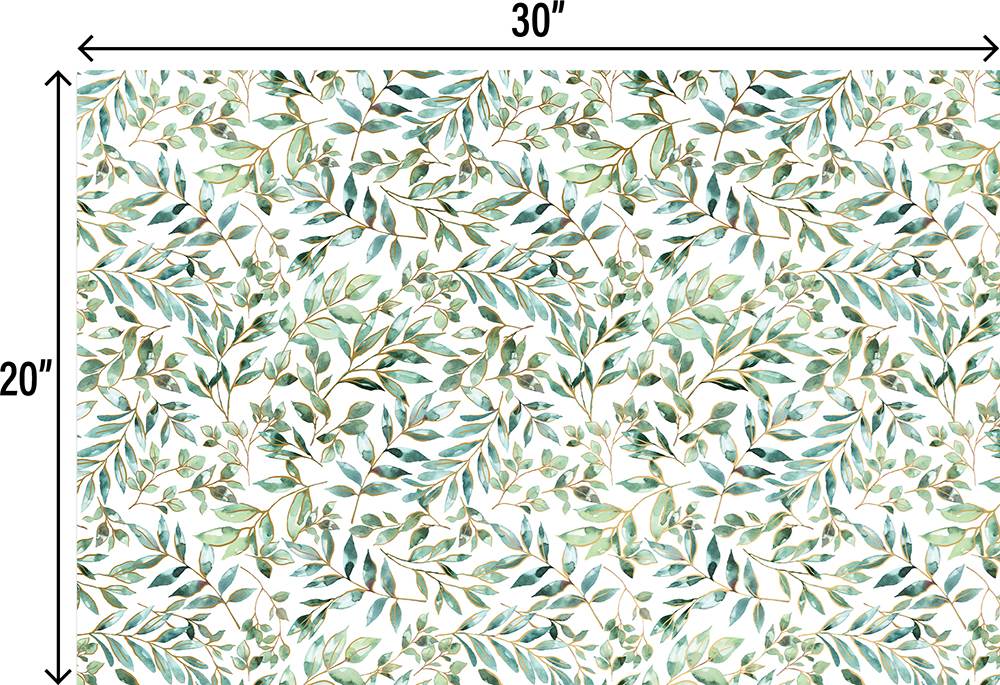 Elegant Leaves Design Tissue Paper - Made in ITALY