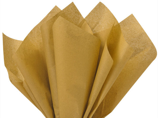 Antique Gold Color Tissue Paper - 20" X 30" - Premium Paper products | paper bags, papers file folder, Backing supplies | Premium Supplies TX
