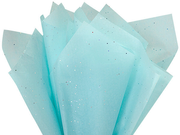 Aqua Glitter Color Tissue Paper - 20 X 30 – Premium Supplies TX
