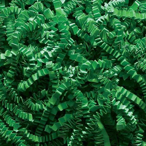 Green Crinkle Paper Shreds - Premium Paper products | paper bags, papers file folder, Backing supplies | Premium Supplies TX