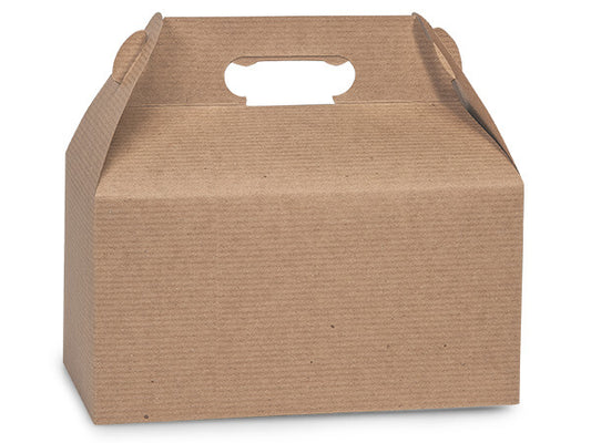 100% Recycled Kraft Gable Boxes - 9.5x5x5"