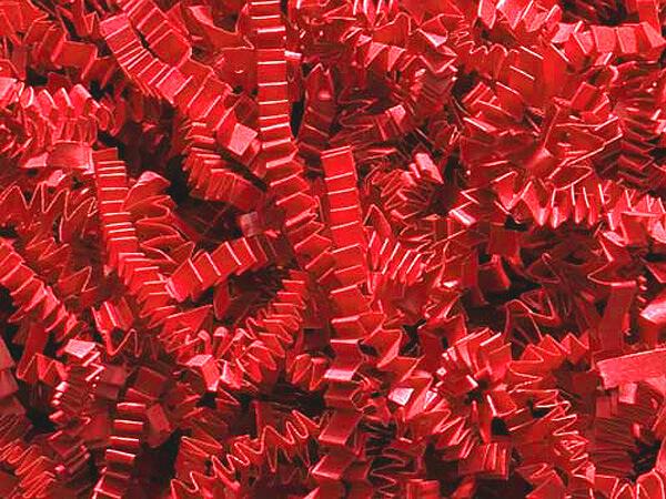 Red Crinkle Paper Shreds