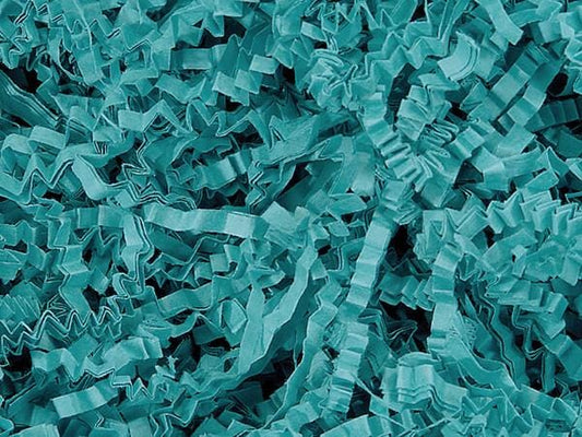 Teal Crinkle Paper Shreds - Premium Paper products | paper bags, papers file folder, Backing supplies | Premium Supplies TX