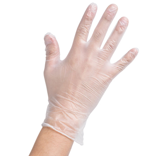 Disposable Gloves - Medium Powder Free Disposable Vinyl Gloves 100/Box - Premium Paper products | paper bags, papers file folder, Backing supplies | Premium Supplies TX