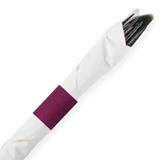 Burgundy Self-Adhering Paper Napkin Bands - Premium Paper products | paper bags, papers file folder, Backing supplies | Premium Supplies TX