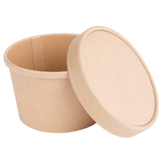 8oz Kraft Hot/Cold Paper Cups With Lids - Premium Paper products | paper bags, papers file folder, Backing supplies | Premium Supplies TX