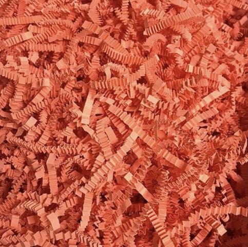 Salmon/Coral Crinkle Paper Shreds - Premium Paper products | paper bags, papers file folder, Backing supplies | Premium Supplies TX
