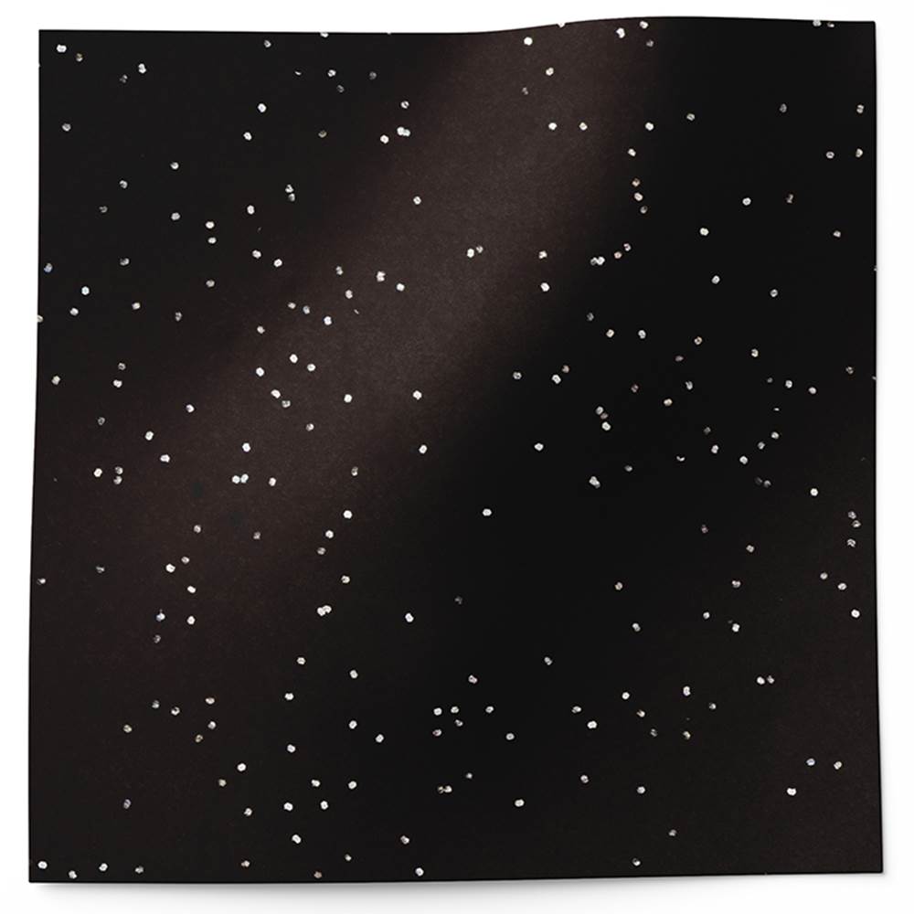 Black Glitter Color Tissue Paper - 20" X 30"