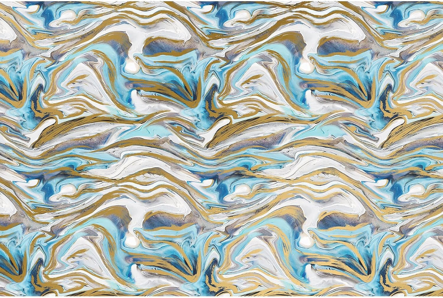 Blue & White Marble Print Tissue Paper - 20" X 30"