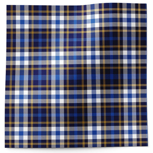 Blue Plaid Design Tissue Paper - Made in ITALY
