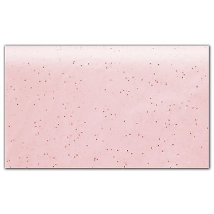 Blush Pink Rose Gold Glitter Color Tissue Paper - 20" X 30"