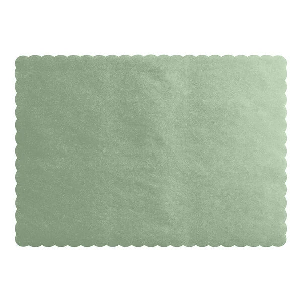 10x14" Paper Scalloped Placemats - 25-50Ct