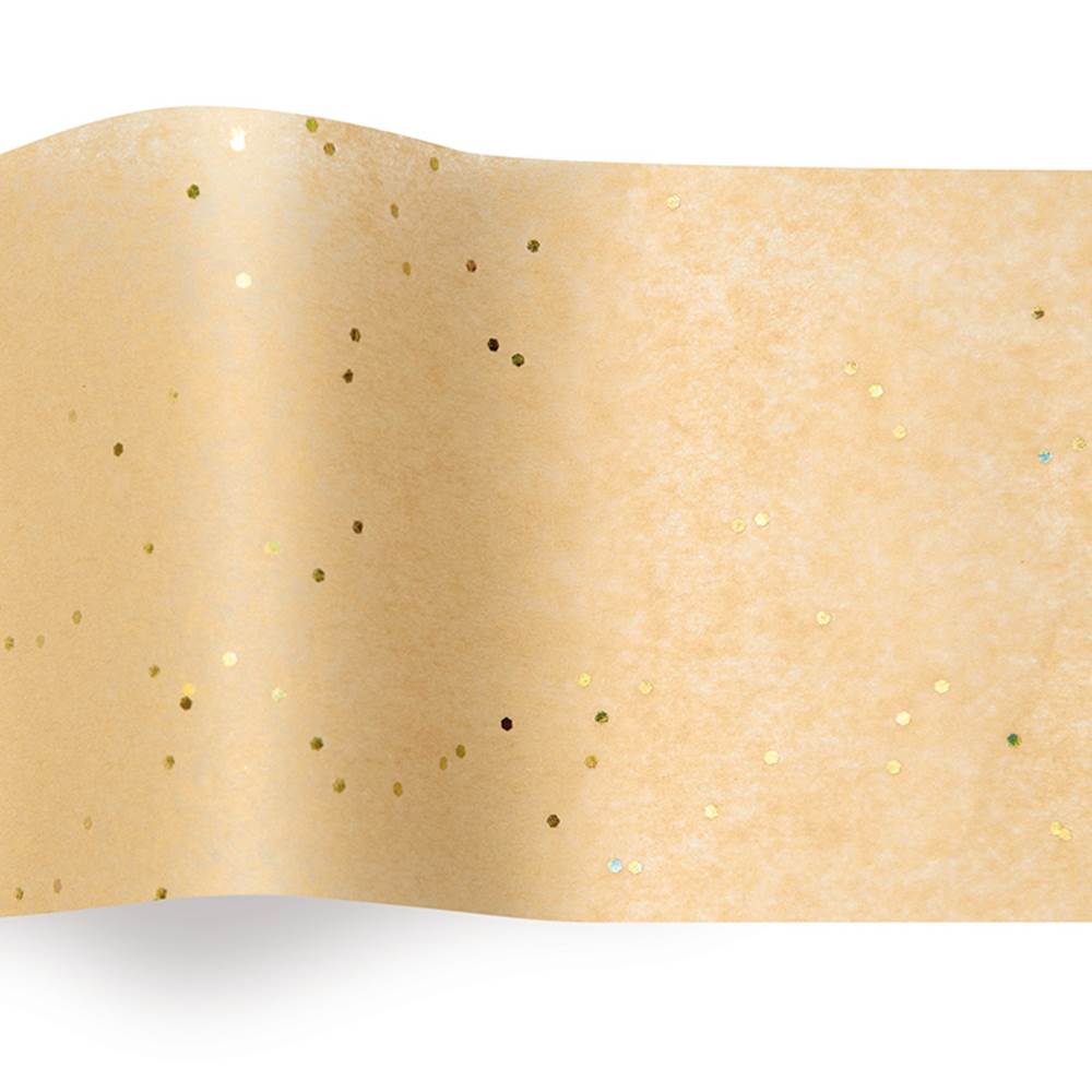 Gold Dust Glitter Color Tissue Paper - 20" X 30"