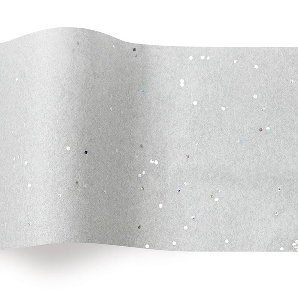 Gray Glitter Color Tissue Paper - 20" X 30"