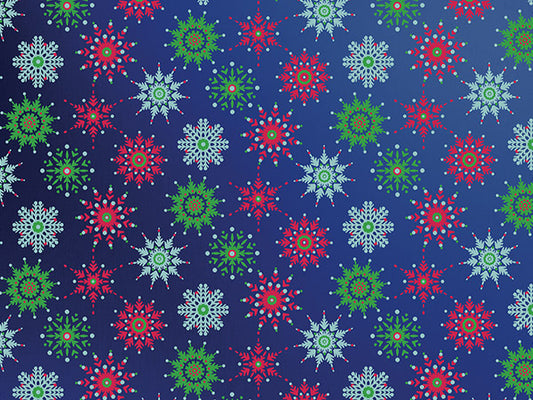 Midnight Snowflake Print Christmas Tissue Paper