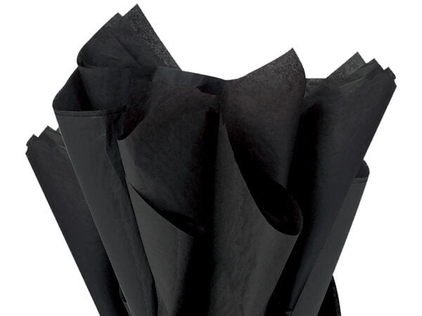 Black Color Tissue Paper - 20" X 30" - Premium Paper products | paper bags, papers file folder, Backing supplies | Premium Supplies TX