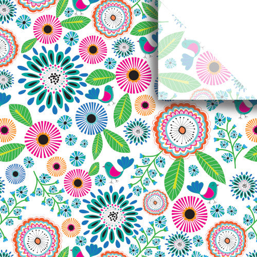 Spring Blooms Print Tissue Paper - 20" X 30"