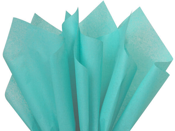 Caribbean Teal Color Tissue Paper - 20" X 30" - Premium Paper products | paper bags, papers file folder, Backing supplies | Premium Supplies TX