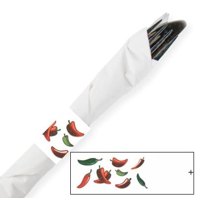 Chili Peppers Self-Adhering Paper Napkin Bands - Premium Paper products | paper bags, papers file folder, Backing supplies | Premium Supplies TX