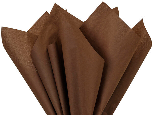 Chocolate Brown Color Tissue Paper - 20" X 30" - Premium Paper products | paper bags, papers file folder, Backing supplies | Premium Supplies TX