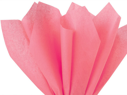 Coral Rose Color Tissue Paper - 20" X 30" - Premium Paper products | paper bags, papers file folder, Backing supplies | Premium Supplies TX