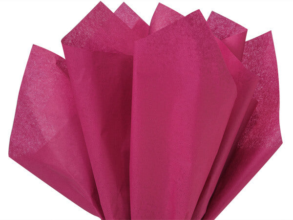 Cranberry Color Tissue Paper - 20" X 30" - Premium Paper products | paper bags, papers file folder, Backing supplies | Premium Supplies TX