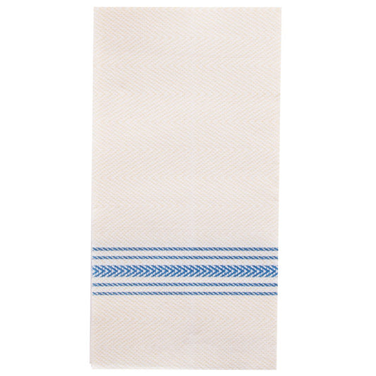 Dish Towel Blue Print Linen Feel Paper Napkins