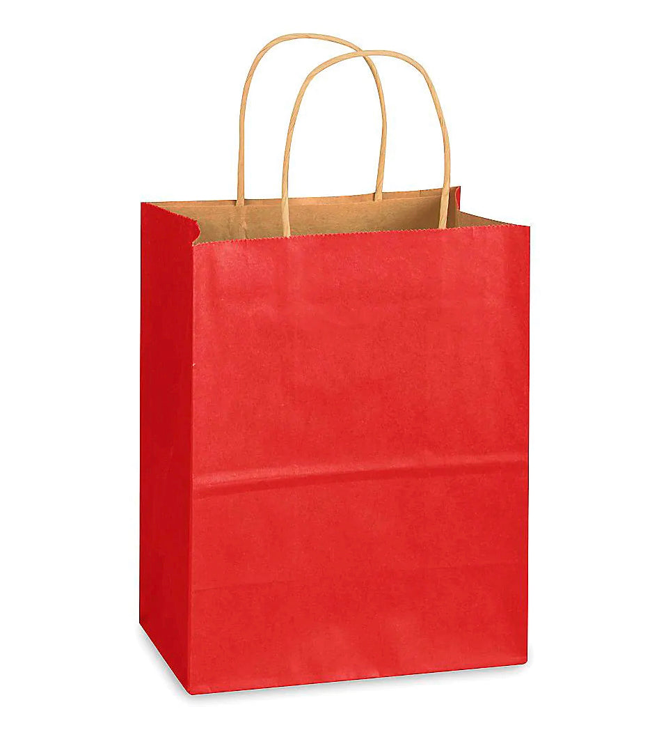Natural Kraft Gift Paper Bag with Handles