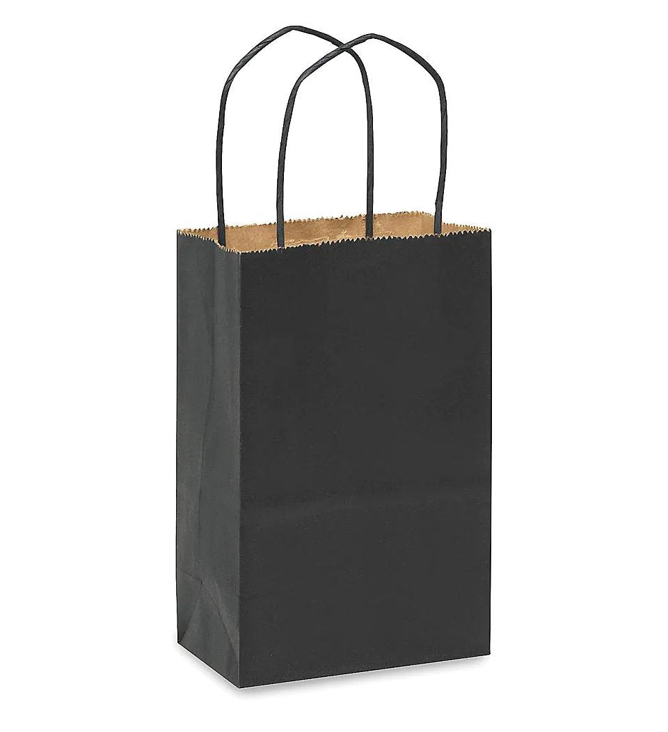 Kraft Color Paper Bags With Handles - 8x5x3" - 10Ct - Premium Paper products | paper bags, papers file folder, Backing supplies | Premium Supplies TX