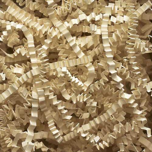 Ivory Crinkle Paper Shreds - Premium Paper products | paper bags, papers file folder, Backing supplies | Premium Supplies TX