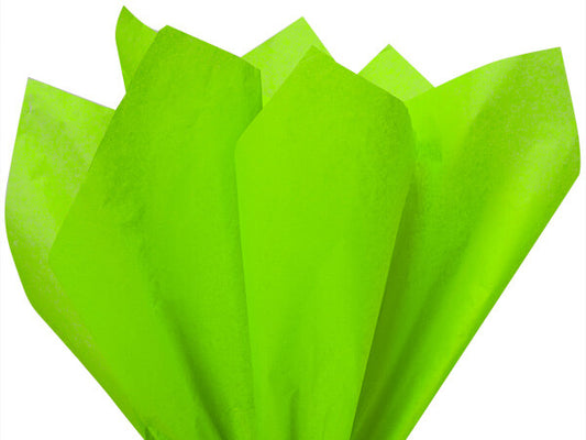 Lime Green Color Tissue Paper - 20" X 30" - Premium Paper products | paper bags, papers file folder, Backing supplies | Premium Supplies TX