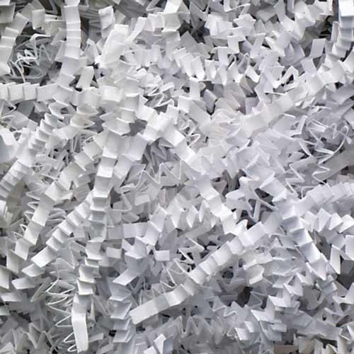 White Crinkle Paper Shreds - Premium Paper products | paper bags, papers file folder, Backing supplies | Premium Supplies TX