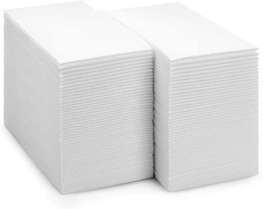 White Linen Feel Disposable Napkin - Premium Paper products | paper bags, papers file folder, Backing supplies | Premium Supplies TX