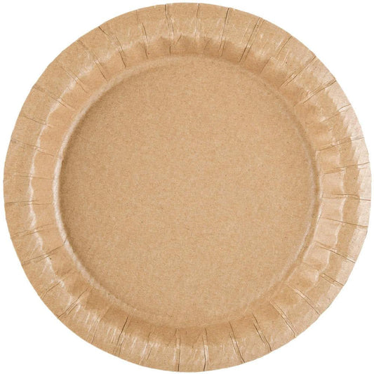 7.5" Coated Kraft Paper Plate - Premium Paper products | paper bags, papers file folder, Backing supplies | Premium Supplies TX