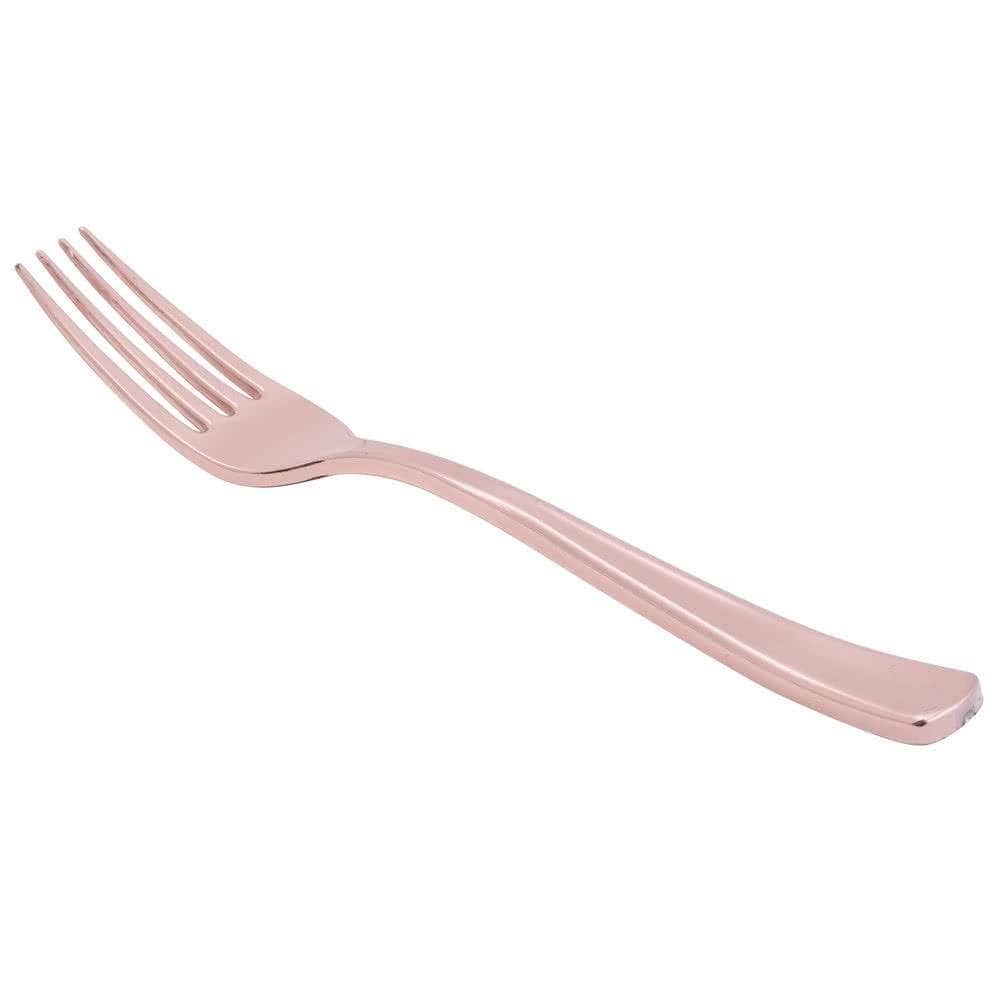 Rose Gold Plastic Forks, Plastic Forks, Plastic Cutlery, Baby Shower, Birthday, Wedding Cutlery, Wedding Supplies, Party, Wedding - Premium Paper products | paper bags, papers file folder, Ba