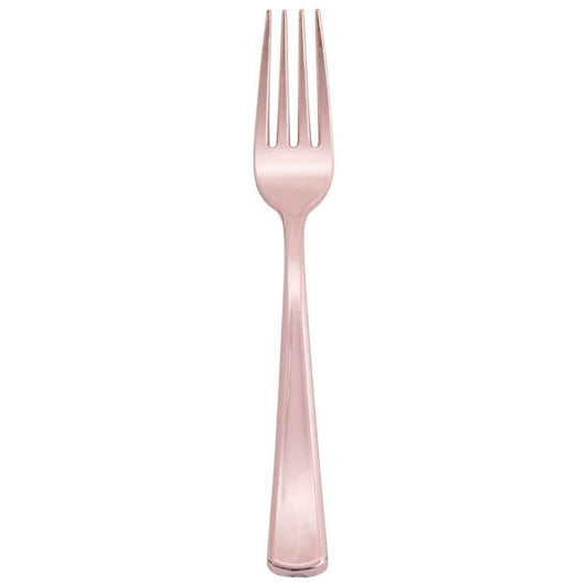 Rose Gold Plastic Forks, Plastic Forks, Plastic Cutlery, Baby Shower, Birthday, Wedding Cutlery, Wedding Supplies, Party, Wedding - Premium Paper products | paper bags, papers file folder, Ba