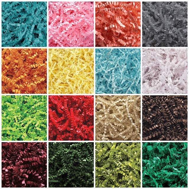 4oz Color Crinkle Cut Shred - Assorted Colors - Premium Paper products | paper bags, papers file folder, Backing supplies | Premium Supplies TX