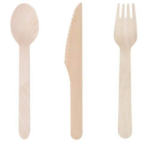 Eco-Friendly Wooden Cutlery Set - Premium Paper products | paper bags, papers file folder, Backing supplies | Premium Supplies TX