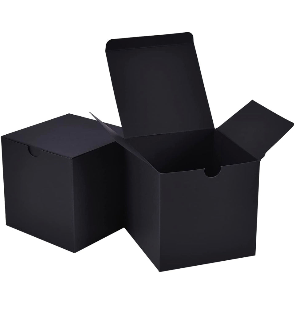 Black Gift Boxes - 4x4x4"