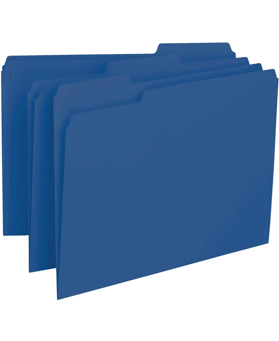 Navy Blue Kraft Standard File Folder