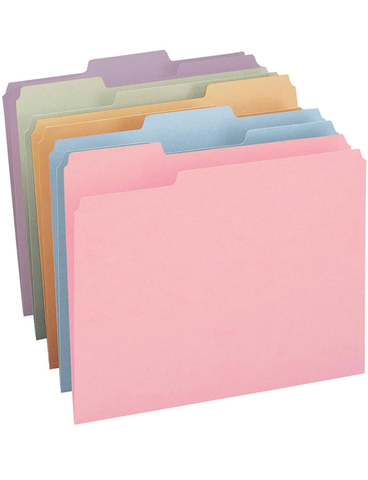 Pastel Color Standard File Folder