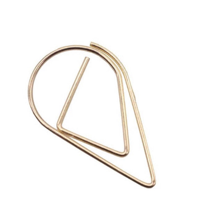 Gold Teardrop Paper Clips - Premium Paper products | paper bags, papers file folder, Backing supplies | Premium Supplies TX