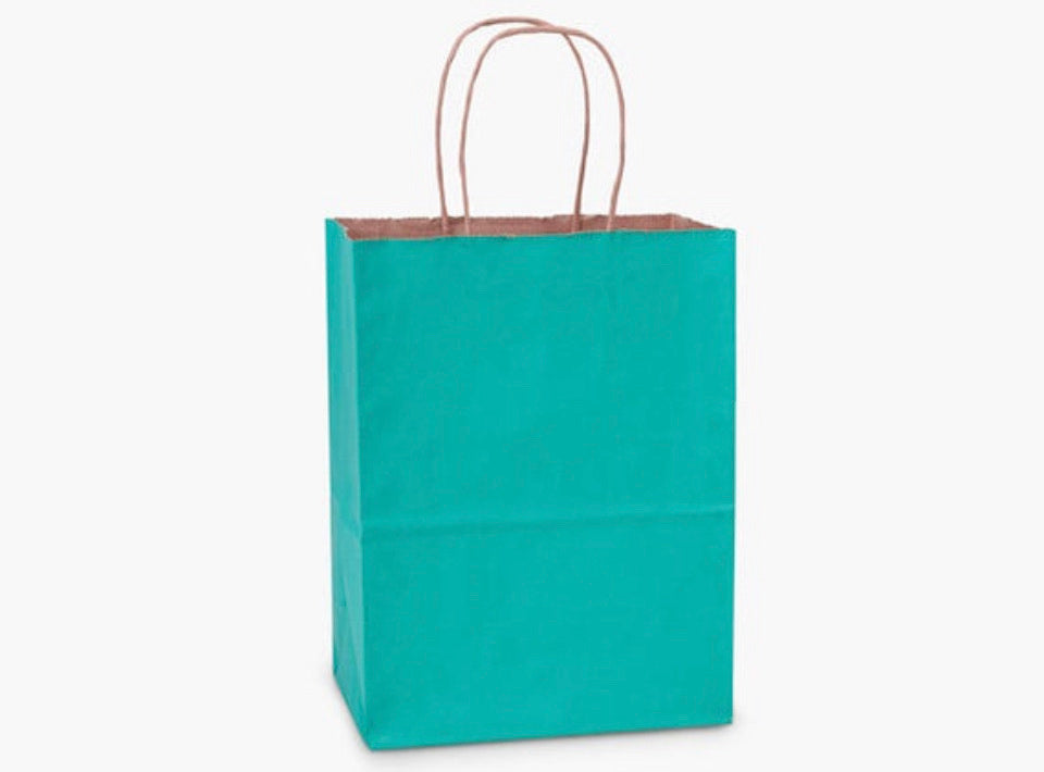 10/20/50/100pcs Multicolor Kraft Paper Bag with Handle Paper Bags